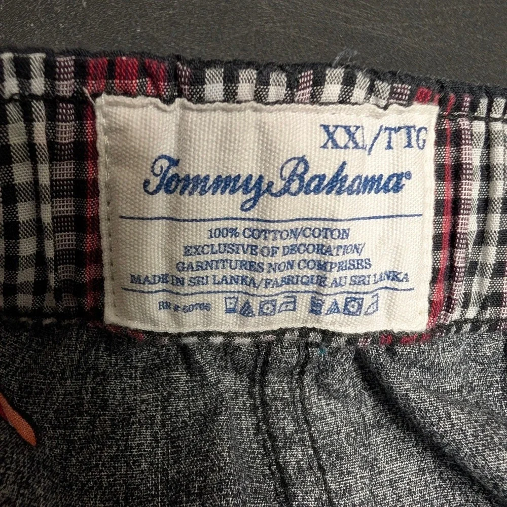 Tommy Bahama Mens Black Tropical Holiday Toucan Cocktail Cotton Pajama Pants XXL